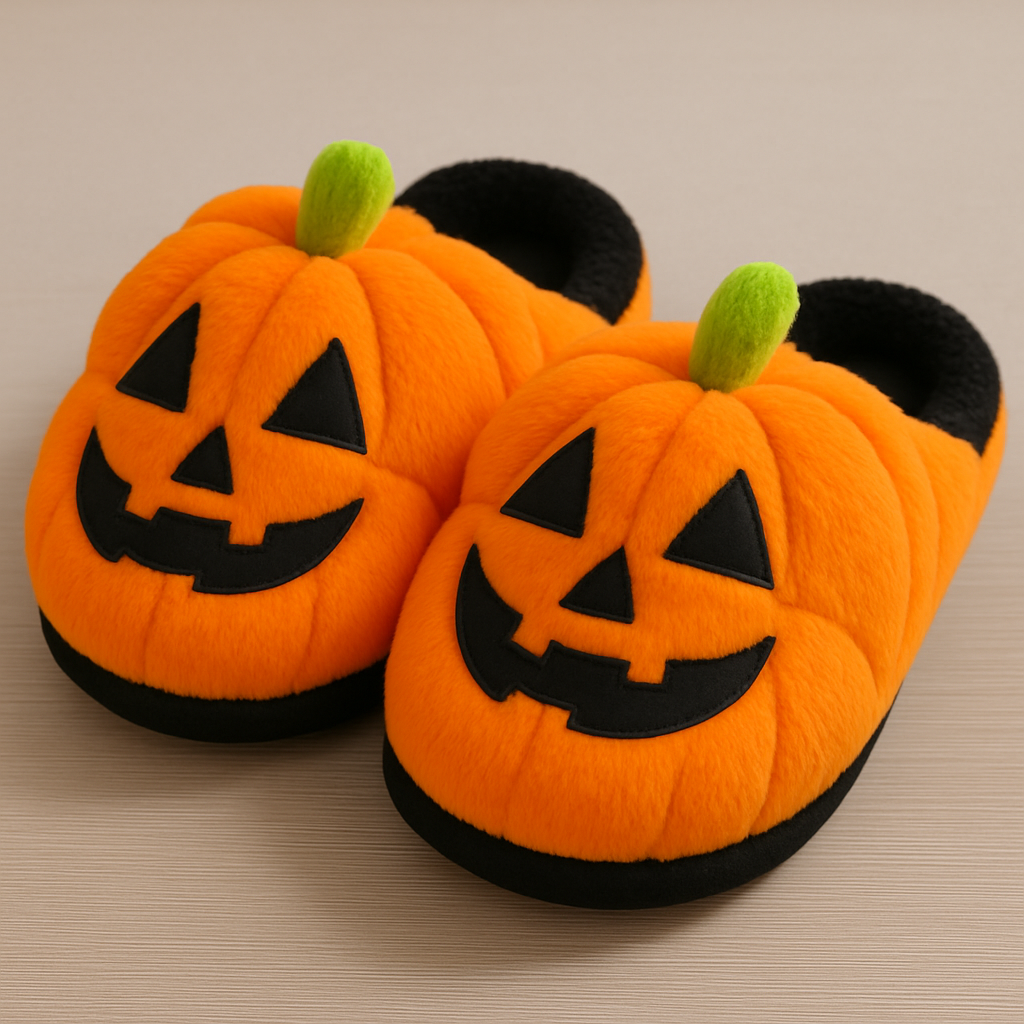 Limited Edition Halloween Slippers – Pumpkin & Ghost Designs!