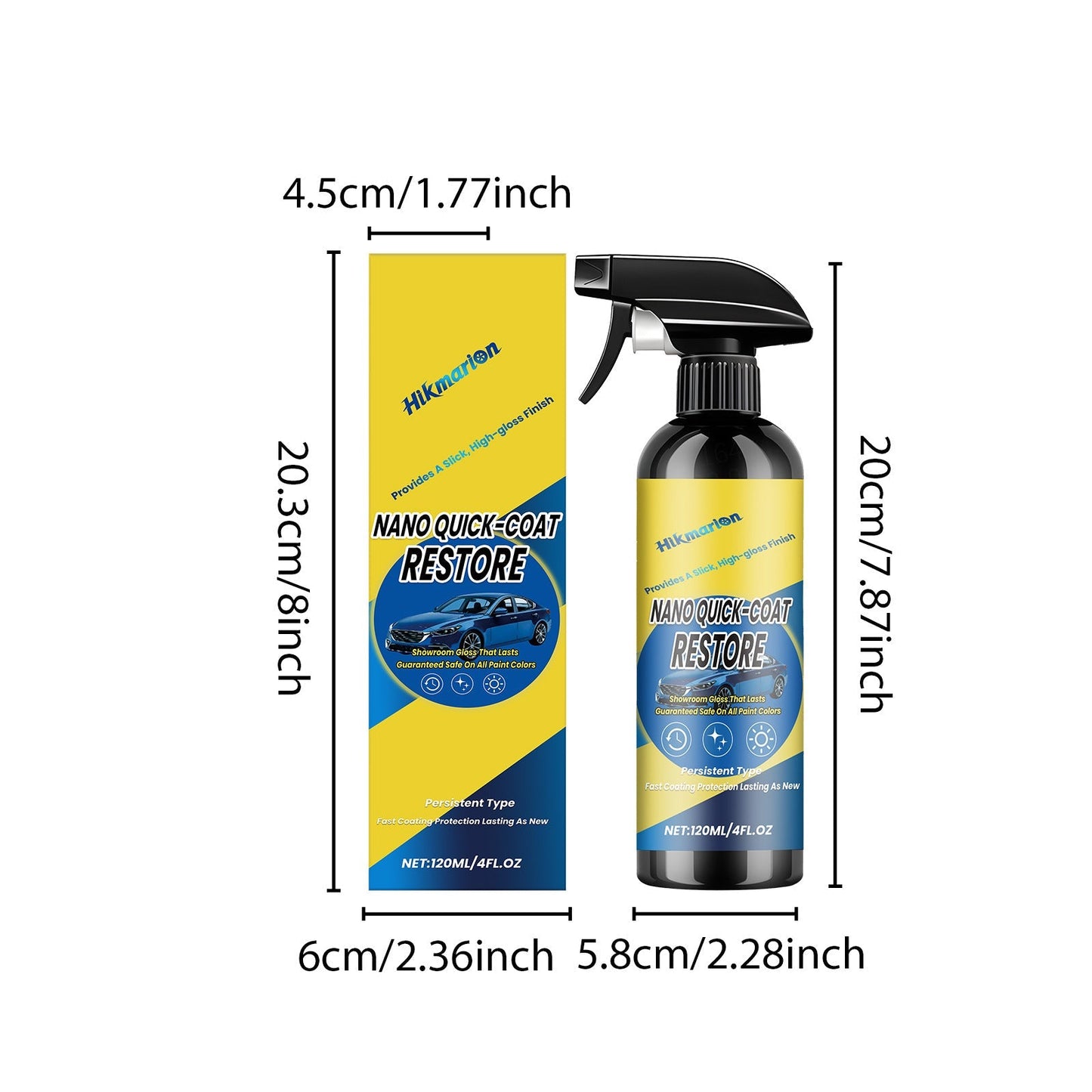 Automotive Nano Coating Repair Agent - With Dust and Water Repellent Properties - Long-lasting and Durable with Gloss, Suitable for Continuous Use