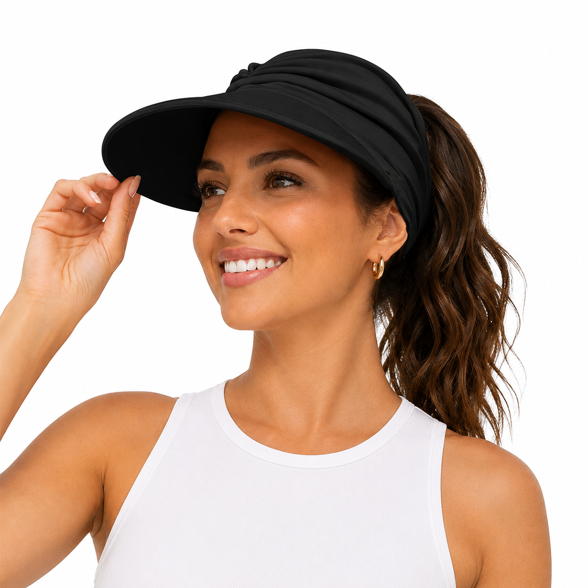 Women's UPF 50+ UV Protection Sun Visor Hat