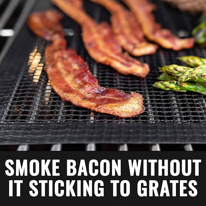 🔥【Last Day Promotion 52%OFF】🥩Non-Stick Mesh Grill Mat - Stop Losing Food to the Flames!