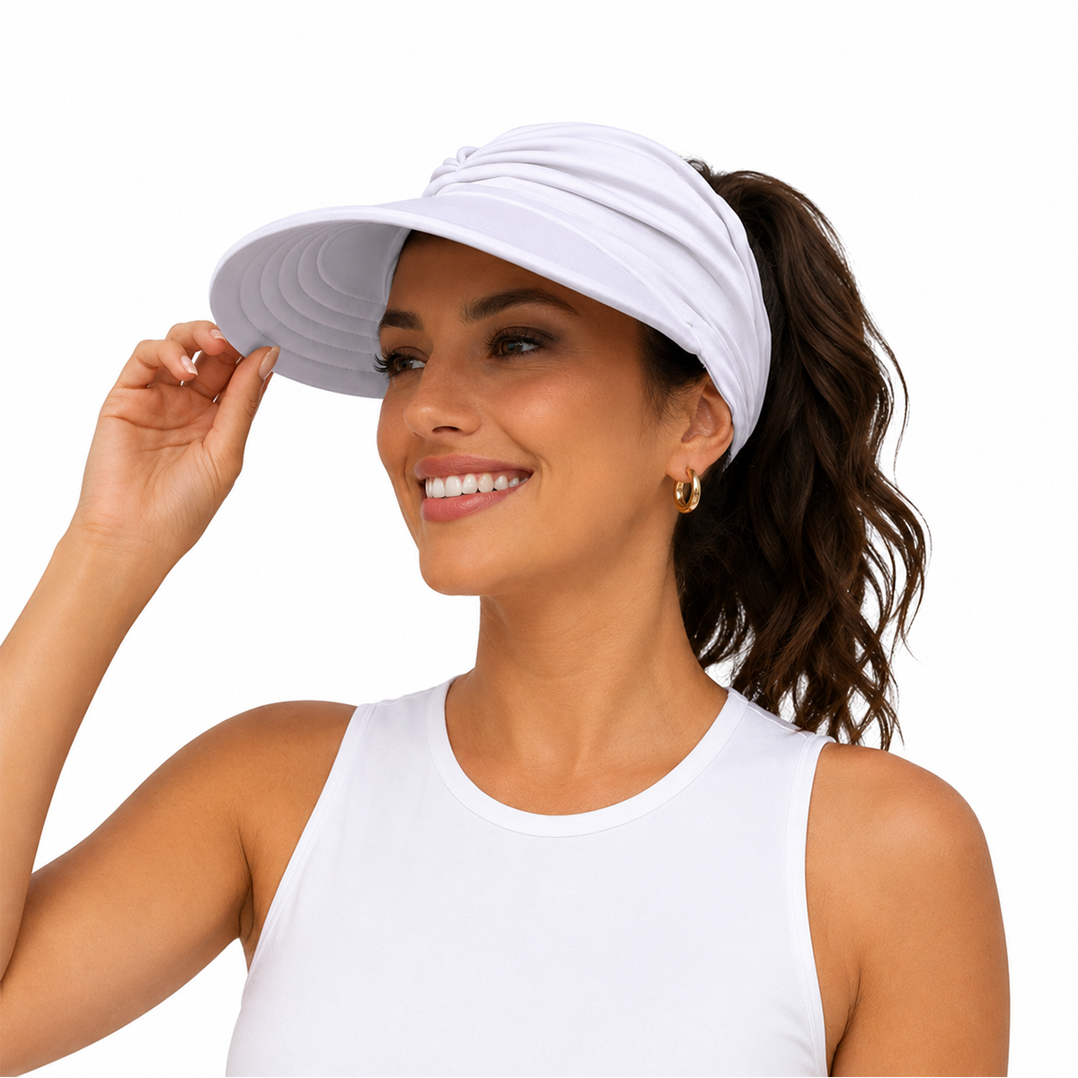 Women's UPF 50+ UV Protection Sun Visor Hat