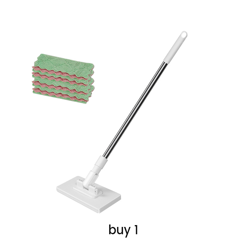 🔥50% OFF!! 🌟Flat Mop with Stainless Steel Handle, Come with Reusable Washable Mop Cloths