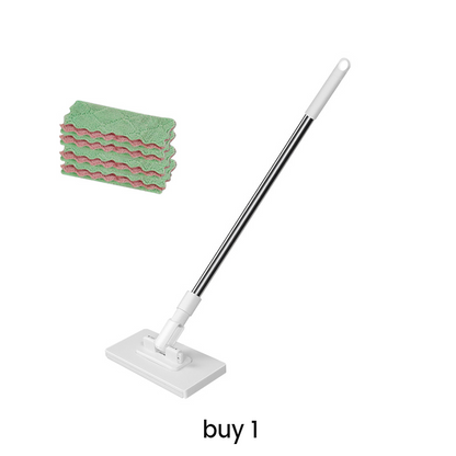 🔥50% OFF!! 🌟Flat Mop with Stainless Steel Handle, Come with Reusable Washable Mop Cloths