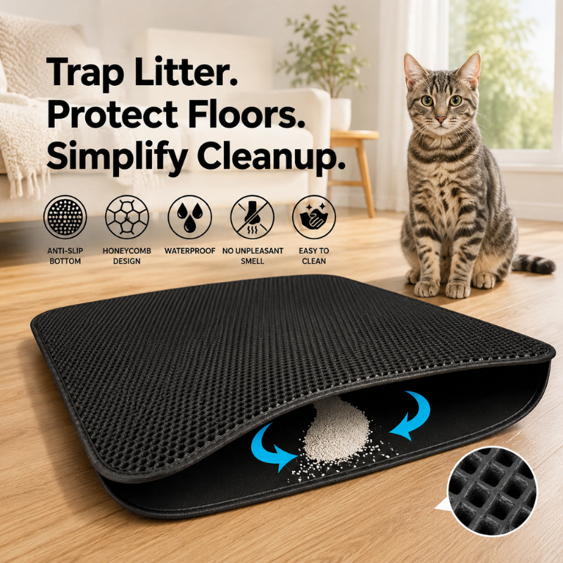 🔥Non-Slip Cat Litter Mat