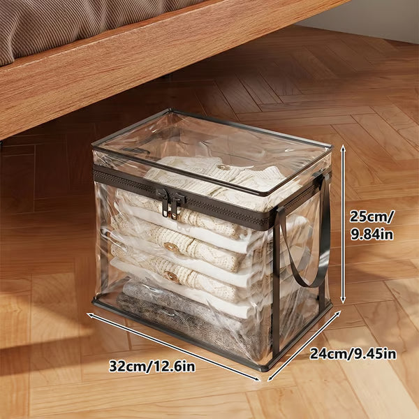 🎁Hot Sale 49% OFF📦Large Heavy-Duty Soft Thick Plastic Clear Storage Bag for Clothes, Moving & Storage
