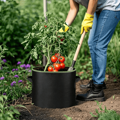 🌱 5-Pack 5 Gallon Grow Bags – Heavy Duty Aeration Fabric Pots with Handles for Vegetables, Flowers & Fruits 🪴