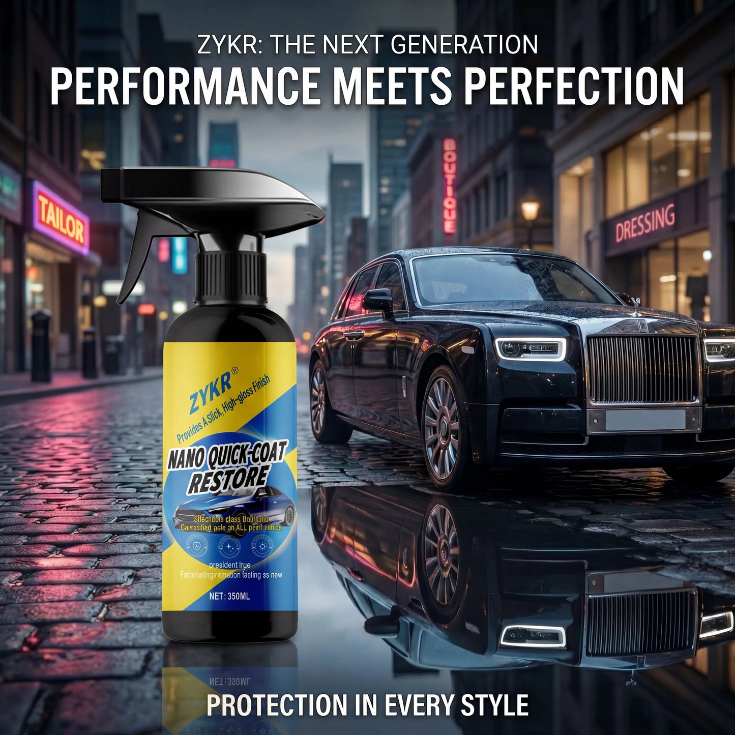 Automotive Nano Coating Repair Agent - With Dust and Water Repellent Properties - Long-lasting and Durable with Gloss, Suitable for Continuous Use