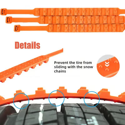 🔥2026Winter Hot Sale🔥Universal Reusable Anti-skid PE Tire Chains