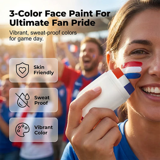 🔥BUY 1 GET 1 FREE🔥3 Color Flag Face Paint Stick for World Cup