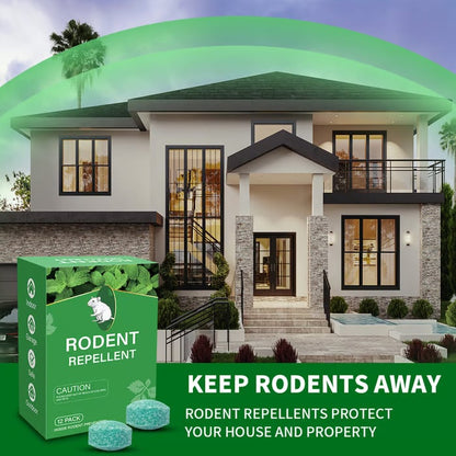 🌿Natural Peppermint Rodent Repellent Balls (12 Pack) 🚫Keep Rats, Mice & Pests Away Safely✅