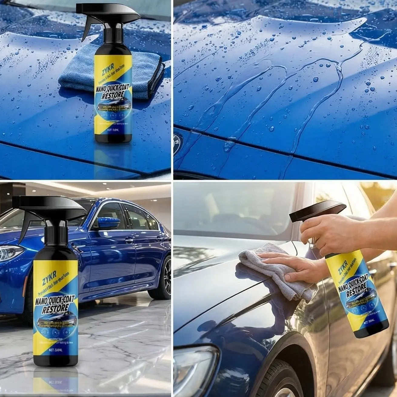 Automotive Nano Coating Repair Agent - With Dust and Water Repellent Properties - Long-lasting and Durable with Gloss, Suitable for Continuous Use