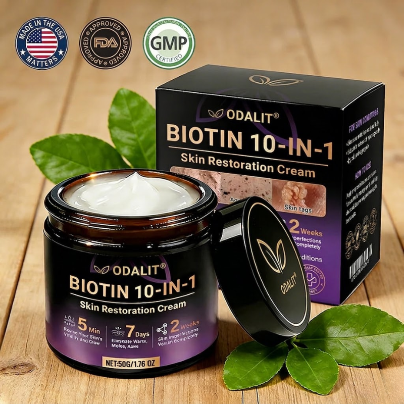 Made and Shipped from USA ✨ODALIT® Biotin 10-in-1 Skin Restoration Cream 🍀