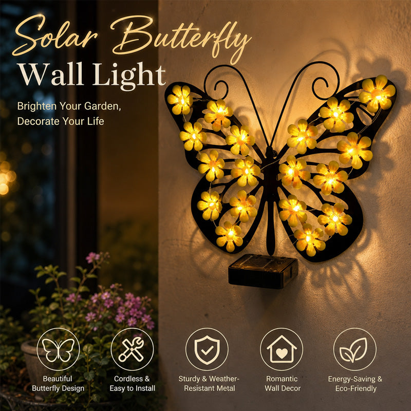 🦋 Solar Butterfly Garden Light