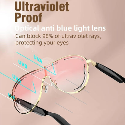 💕Hot sale 49% OFF😎 Smart Bluetooth 5.4 Audio Sunglasses – Open-Ear, UV & Blue Light Protection