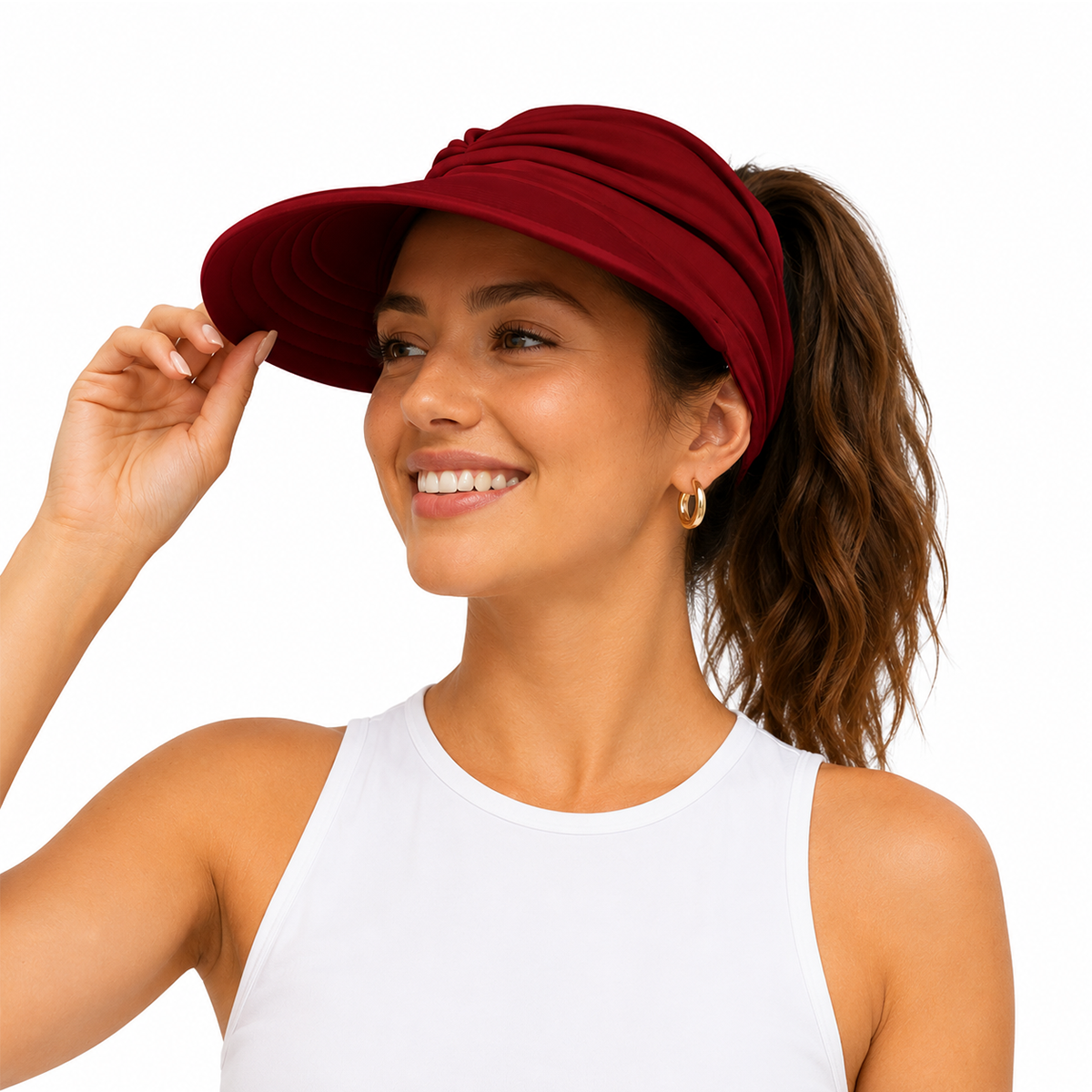 Women's UPF 50+ UV Protection Sun Visor Hat