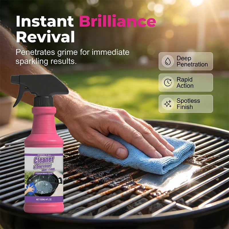 🔥HOT SALE 49% OFF🍖🧼Fast-Acting Heavy-Duty Grill Degreaser Spray✨