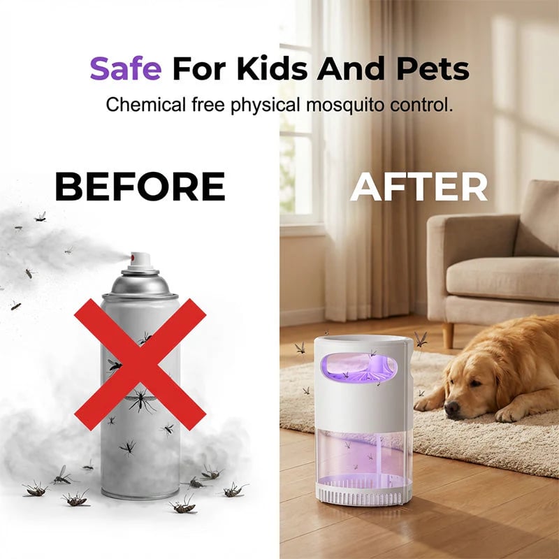 🦟🔥LAST DAY SALE 49% OFF-Mosquito Killer Lamp – quiet, USB, chemical-free. 50K+ sold! 🔇🌙