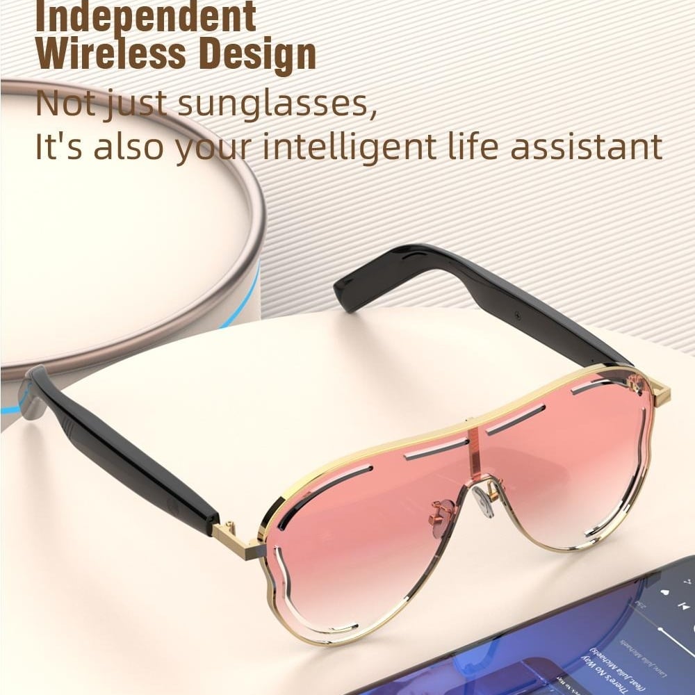 💕Hot sale 49% OFF😎 Smart Bluetooth 5.4 Audio Sunglasses – Open-Ear, UV & Blue Light Protection