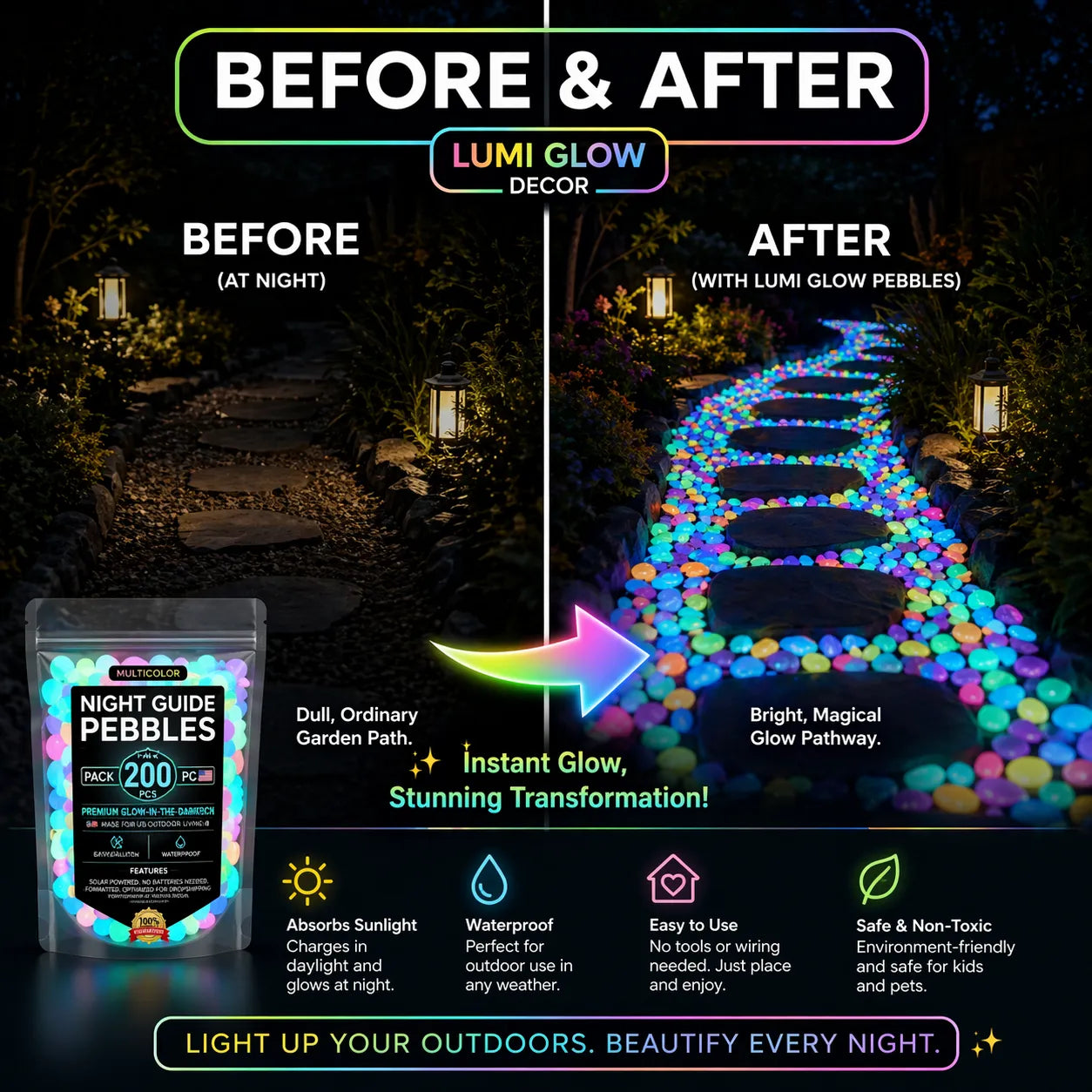 Transform Your Garden into a Moonlit Fairytale with LuminaStone