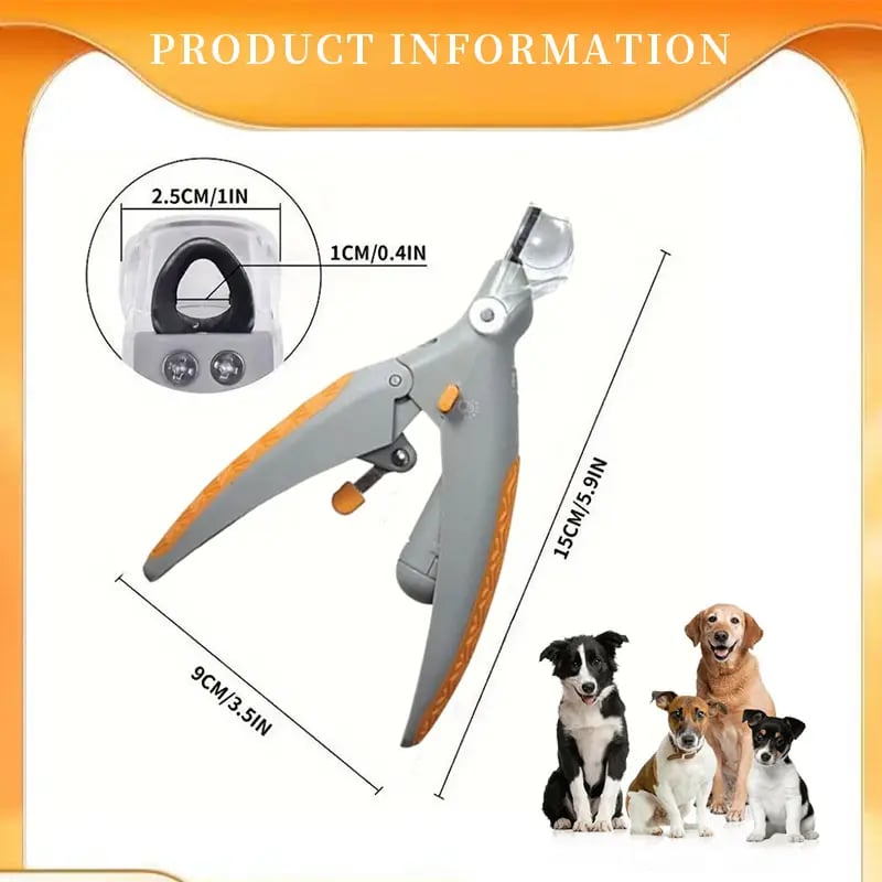 🏆 50K+ SOLD! – Almost Gone🔥🎁LED Light Pet Nail Clippers - 5X Magnification