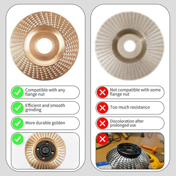 ⚡Hot Sales 69% OFF🔥Heavy-Duty Wood Carving Disc Set (3PCS)