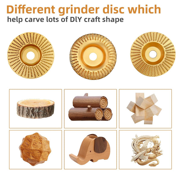 ⚡Hot Sales 69% OFF🔥Heavy-Duty Wood Carving Disc Set (3PCS)