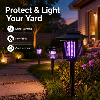 Solar Mosquito Zapper Light – Outdoor Garden Stake Lamp