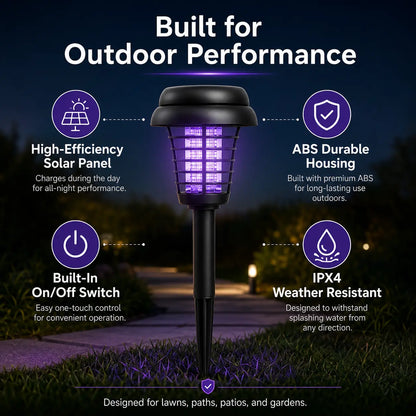 Solar Mosquito Zapper Light – Outdoor Garden Stake Lamp