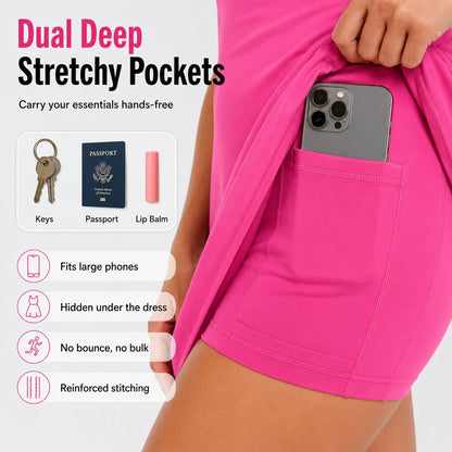 😍💃Free-Flow 3-in-1 Tummy Control Athletic Dress