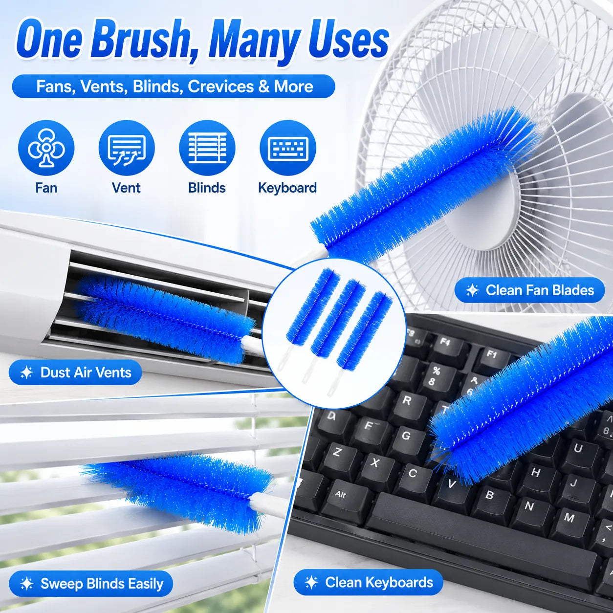 ⚡Hot Sales 49% OFF🔥Bendable Microfiber Head,Reusable Dust Remover