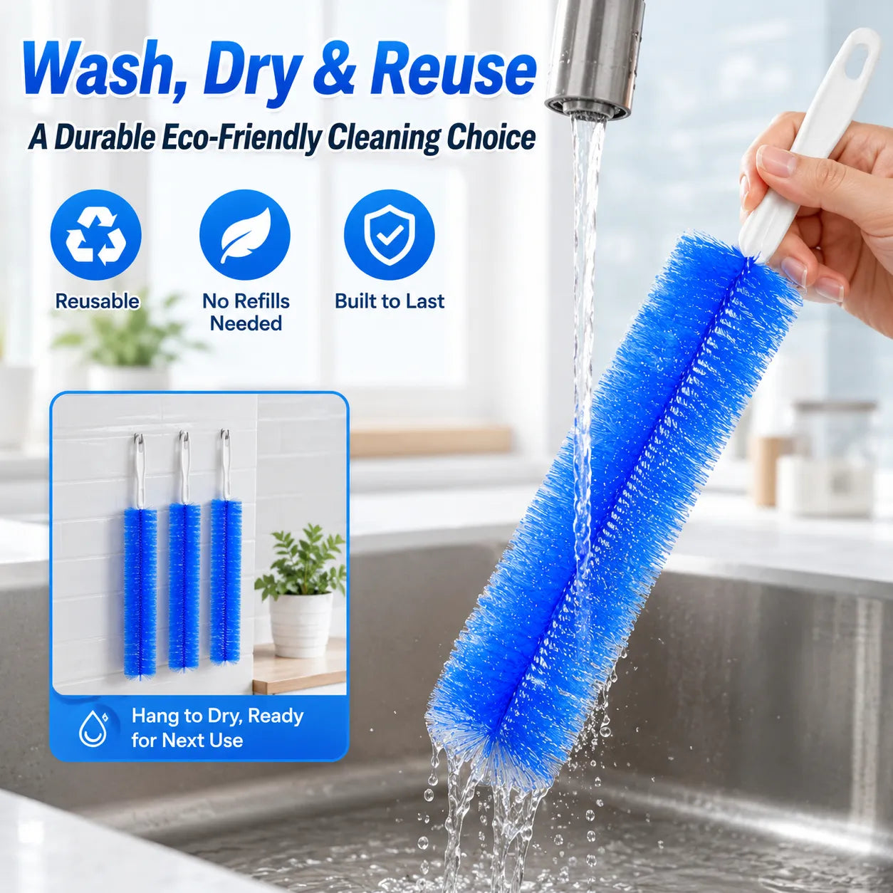 ⚡Hot Sales 49% OFF🔥Bendable Microfiber Head,Reusable Dust Remover