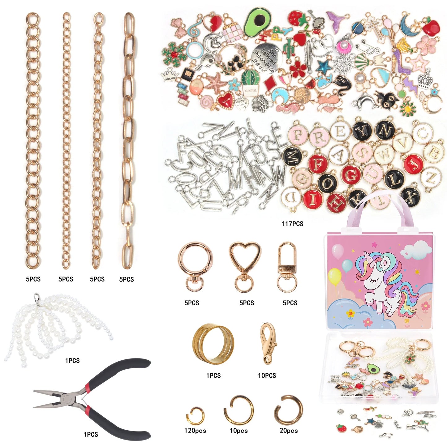 Handmade Jewelry DIY Children's Bracelet Set Bag