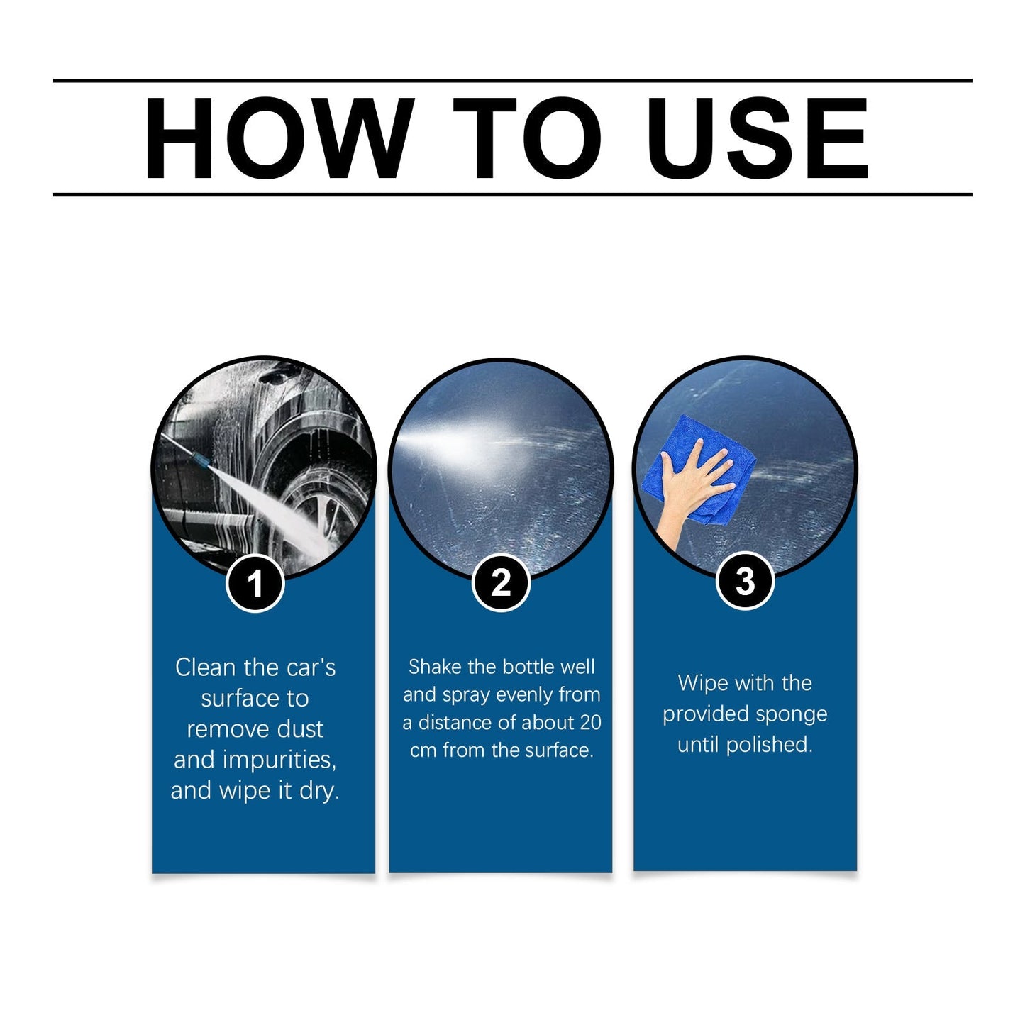Automotive Nano Coating Repair Agent - With Dust and Water Repellent Properties - Long-lasting and Durable with Gloss, Suitable for Continuous Use