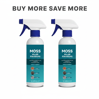 🌧️ Multi-Surface Roof Moss & Algae Cleaner Spray – Spray, Rinse, and Watch It Shine! 🏠✨ Tough on moss, gentle on plants – a cleaner roof in minutes. 🌿💧