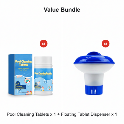 Pool Cleaning Tablets for Crystal Clear Water