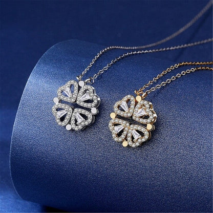 ☘Four-Leaf Heart Shape Necklace🎁The Best Gifts For Your Loved Ones