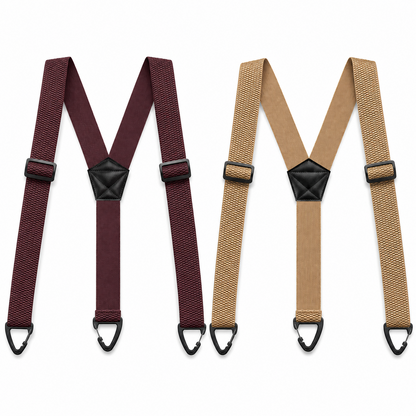 🔥Men's X-Back Suspenders with Hook Clips