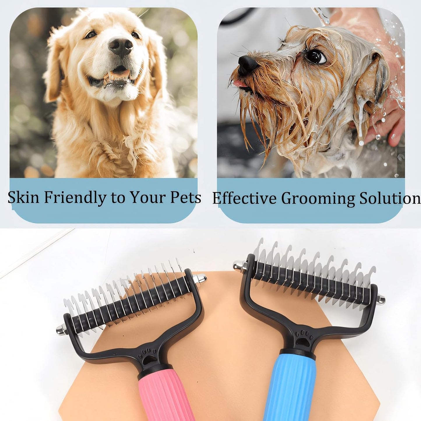⏰Last Day 60% OFF-🪮Universal Pet Detangling Comb for Dogs Grooming Tool🐕