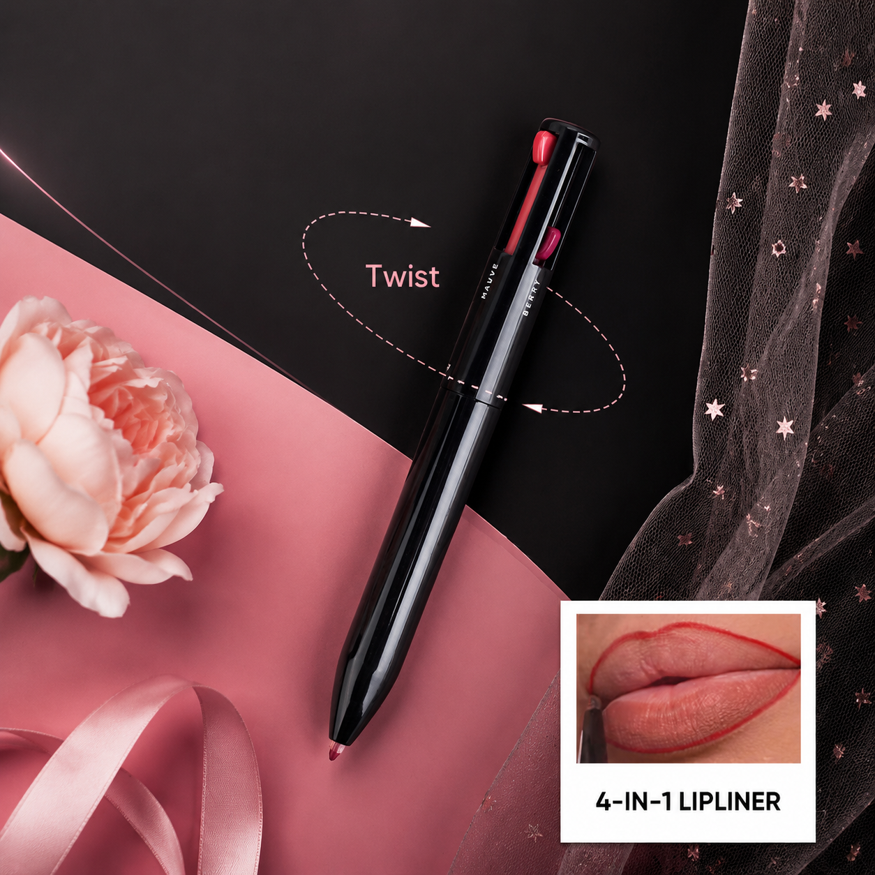 🖊️One Pen = Your Full Makeup Bag | 4 Steps In One Click💄 |   BUY 1 GET 1 FREE