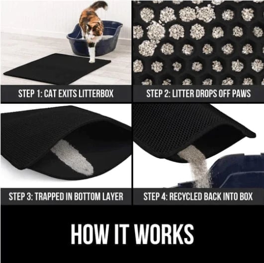 🔥Non-Slip Cat Litter Mat