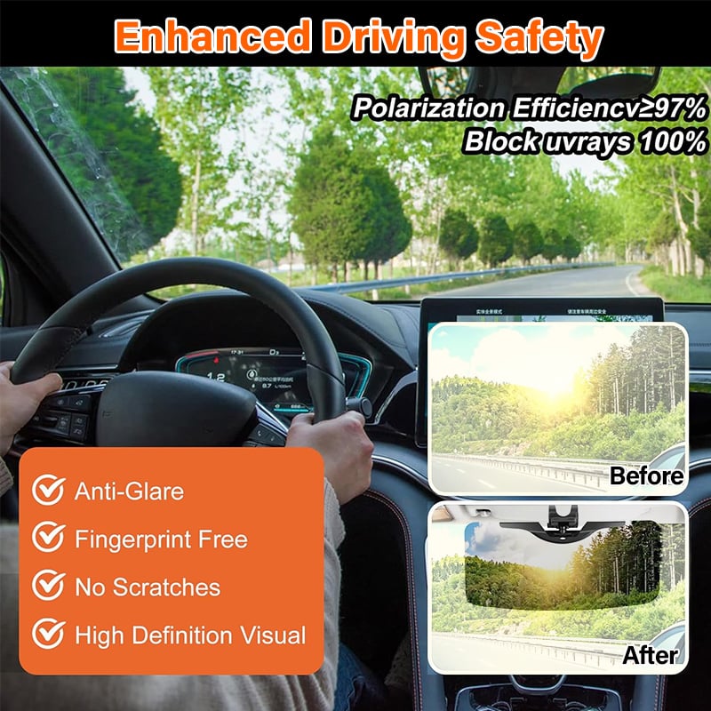 🔥LAST DAY SALE 50% OFF🔥Anti-Glare Driving Visor for Sun Glare & Snow Blindness