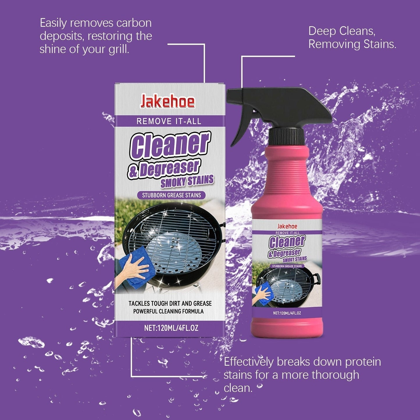 🔥HOT SALE 49% OFF🍖🧼Fast-Acting Heavy-Duty Grill Degreaser Spray✨