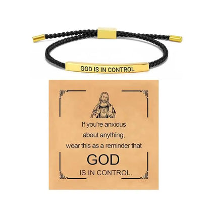 🔥 Best-Selling Inspire Bracelet – “God Is In Control”