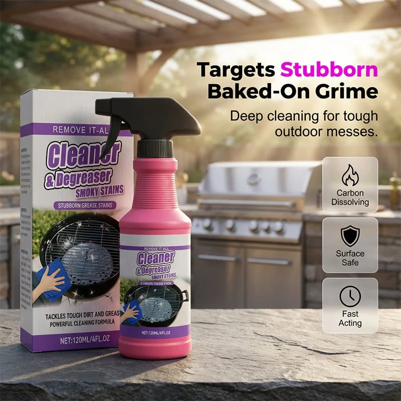 🔥HOT SALE 49% OFF🍖🧼Fast-Acting Heavy-Duty Grill Degreaser Spray✨