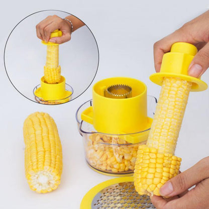 CHEFVANA Multi-function Corn Stripper with Measuring Cup