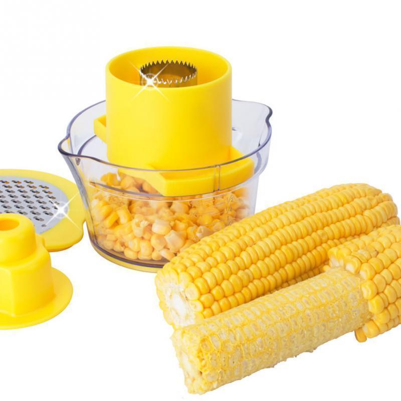 CHEFVANA Multi-function Corn Stripper with Measuring Cup