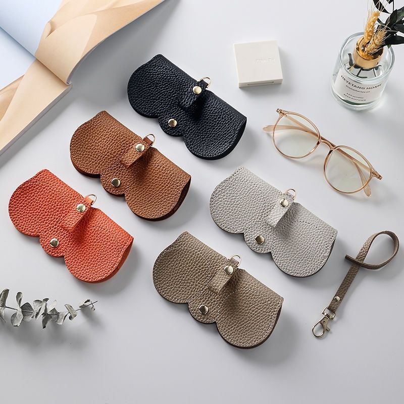🌸SALE 50% OFF👓️Soft Leather glasses Bag