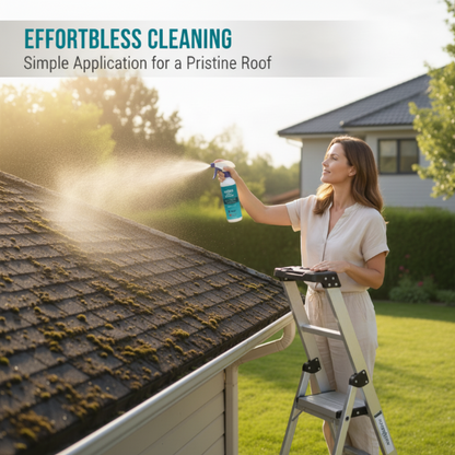 🌧️ Multi-Surface Roof Moss & Algae Cleaner Spray – Spray, Rinse, and Watch It Shine! 🏠✨ Tough on moss, gentle on plants – a cleaner roof in minutes. 🌿💧