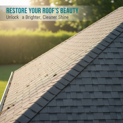 🌧️ Multi-Surface Roof Moss & Algae Cleaner Spray – Spray, Rinse, and Watch It Shine! 🏠✨ Tough on moss, gentle on plants – a cleaner roof in minutes. 🌿💧